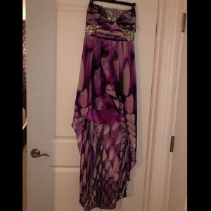 B. Darlin purple design formal dress